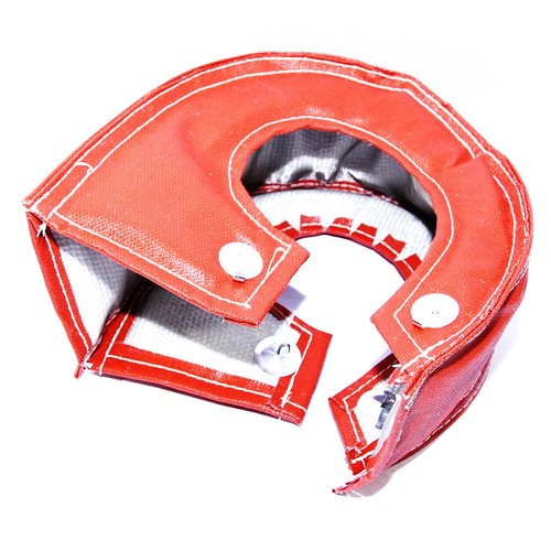 Turbo Turbine Heat Shield Blanket T4 GT35 GT37 GT40 GT45 GT47 GT55 RED - Picture 3 of 4