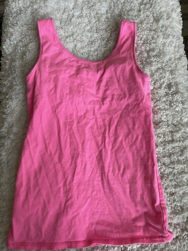 Justice girls sz. 12 pink camisole style tank top. Cute, comfortable - Picture 8 of 8