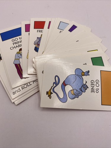 Monopoly Junior Disney Princess Game Replacement Set 24 Chance Cards - Picture 2 of 2
