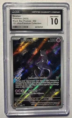 CGC 10 GEM MINT Mewtwo 052 Black Star Promos Ultra-Premium Collection