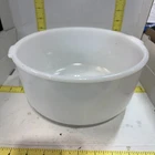 Vintage Glasbake Mixmaster Sunbeam 19CJ L White Milk Glass Mixer Bowl Bin6