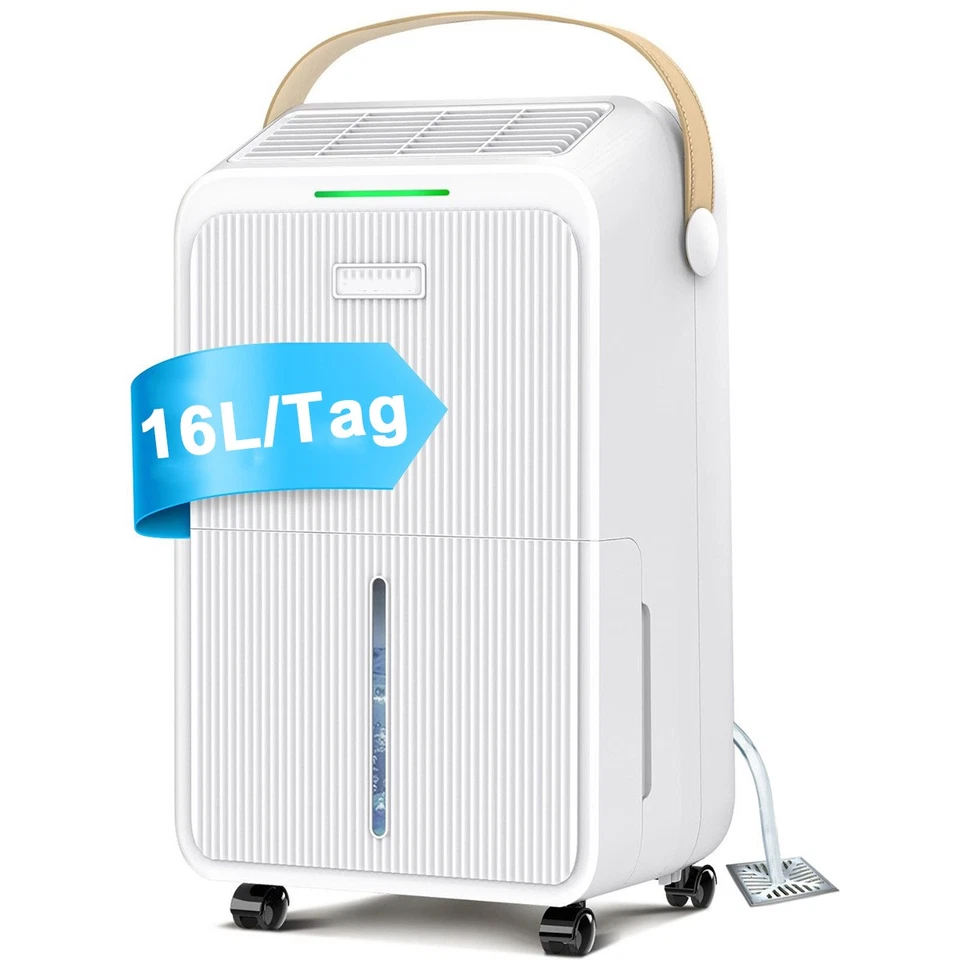 EUMATY Raumentfeuchter Leiser Luftentfeuchter 16L/T Entfeuchtungsgerät 110 m³ (45 m²)