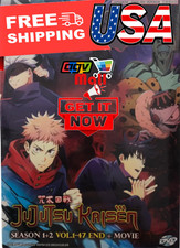 Jujutsu Kaisen Season 1 2  Movie Complete Collection Anime DVD English Dub 