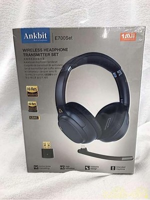 ANKBIT E700SET ANC Bluetooth Kopfhörer LDAC Hi-Res 60H Spielzeit Noise Cancel