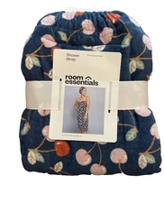 Room Essentials Shower Wrap Bath Wrap Cotton Cherry Design NEW