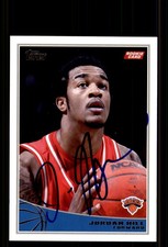 Signed Basketball Card Auto Jordan Hill 2009-10 Topps #323 New York Knicks