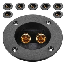  8 PCS Acoustic Spring Cup Connector Banana Plug Speaker Wire Coupler