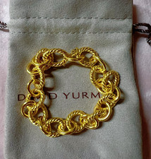 David Yurman Oval Cable Polished Link Style Bracelet 12MM