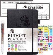 Budget Planner, 2025 Monthly Undated Bill Organizer Hardcover Financial Journal,