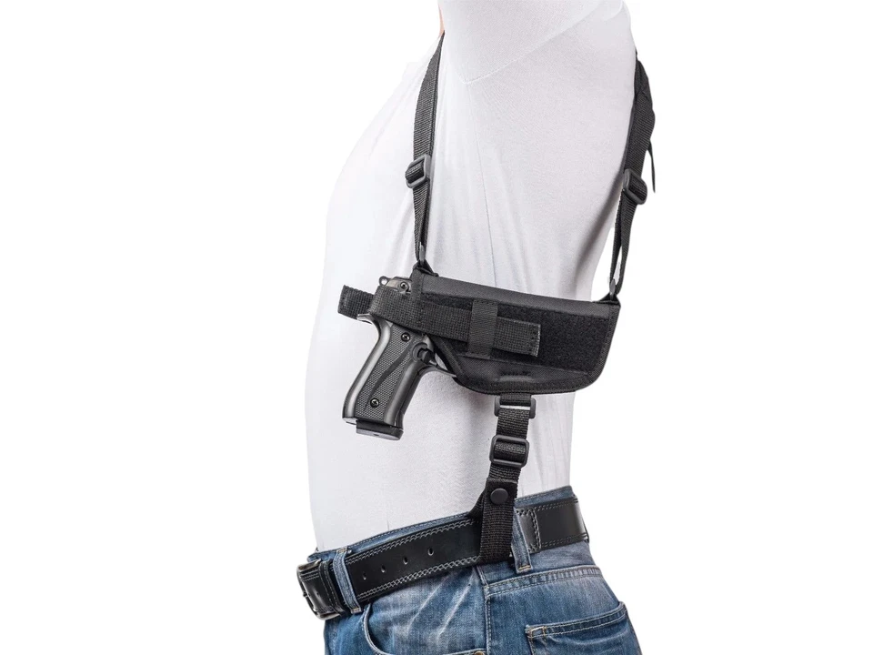 RH Horizontal Shoulder Holster w/Mag Pouch Star Model BM 9mm - Image 2 of 4