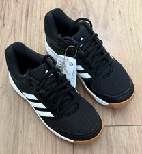 Adidas Unisex Kids Speedcourt Indoor Court Black White Trainers | Size UK 2.5