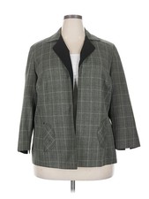 DressBarn Women Gray Blazer 18 Plus