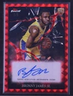 2024 Topps Finest Basketball Red Geometric Refractor Bronny James Jr. #ES-BJ
