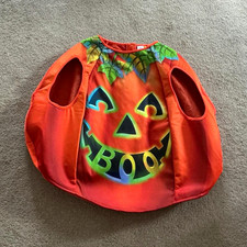 Pumpkin Halloween Fancy Dress Tunic, Orange Polyester Padded Costume One Size