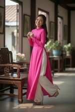 Ao Dai for Women - Modern Vietnamese  o D i Dress for Lunar New Year - No Pants