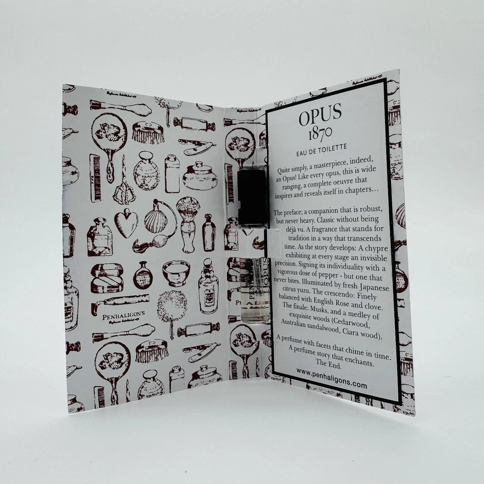 Penhaligon's OPUS 1870 edt 0,05 oz/1,5 ml frasco de spray de prueba NUEVO Foto 3 de 4