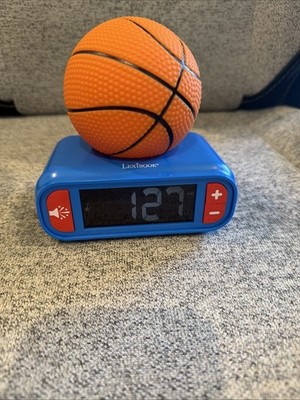Kids LEXiBOOK Basketball Alarm Clock with Nightlight. Has Sound, Time.  Tested