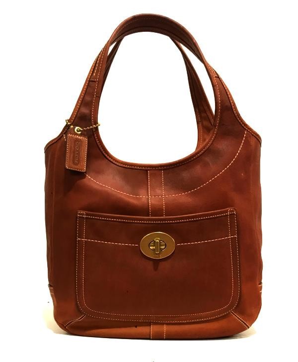 Coach Ergo Natural Vintage Vachetta WHISKEY Leather Legacy XL Tote