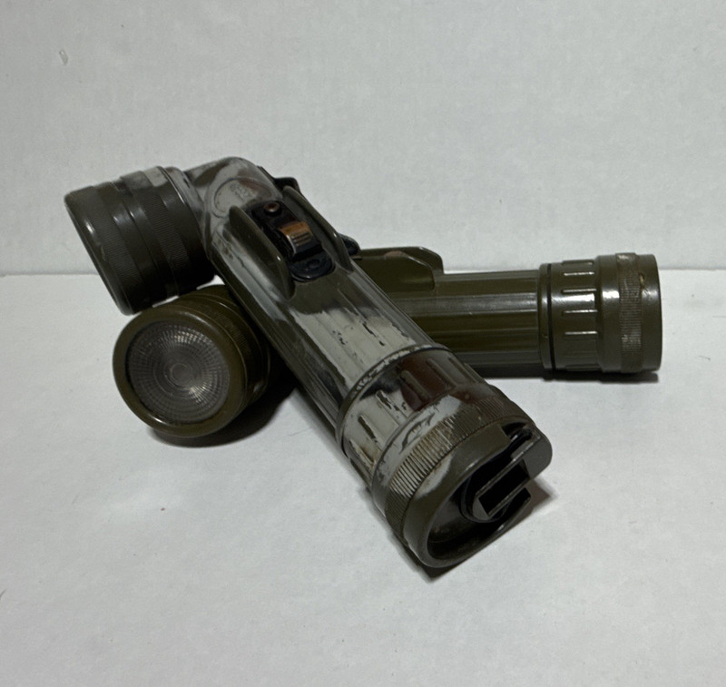 Green Handheld Flashlight, Plastic Body