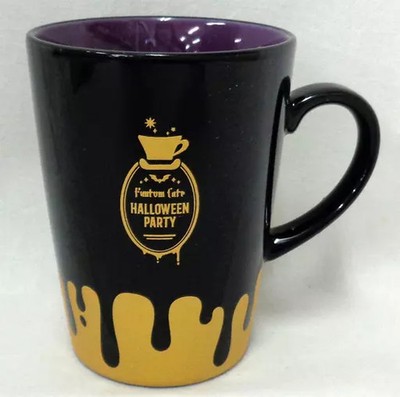 AREA-Q Black Butler Funtom Cafe Halloween Mug 4in Gold Accent Used