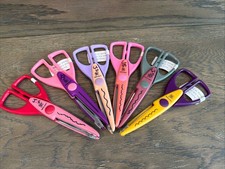 Provo Craft Decorative Edge Cutting Scissors Lot of 6 for Scrapbooking Crafting