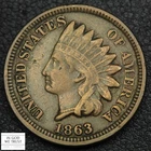 1863 Copper-Nickel Indian Head Cent 1C