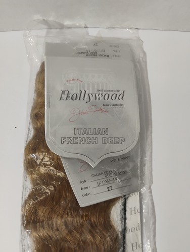 Human Hollywood Italian French Deep Wave Weaving Hair IFDW 14" - Picture 2 of 4