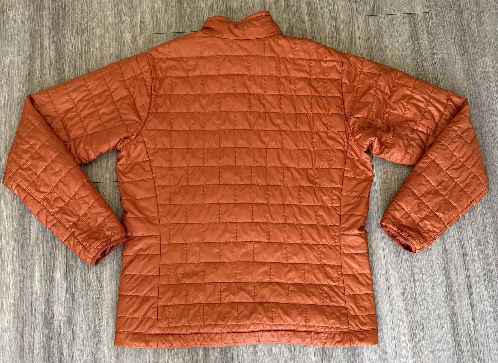 Patagonia Nano Puff Jacket Mens Large Orange Puffer Coat Excellent Condition thumbnail 3