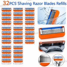 32PCS Shaving Razor Blades Refills Compatible with GiIIette Fusion 5 Proglide