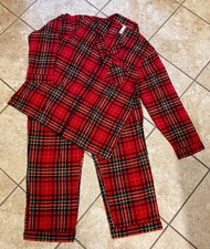 NWOT RED PLAID LIGHTWEIGHT FLANNEL PAJAMAS BY WONDERSHOP SIZE 2X
