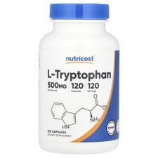 Nutricost L-Tryptophan  500 mg, 120 Capsules Uk seller - uk stock
