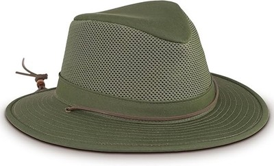 Stormy Kromer The Mesh Hiker Hat, Lightweight and Washable, Fern, Small