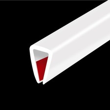 Rubber Edge Trim, Flexible Baby Proof Edge Trim for Sharp Edge, 3/16" U Chann...