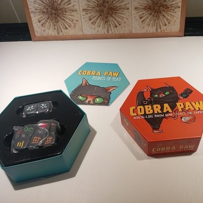 Cobra Paw Ninja Würfelspiel komplett in Box Familien Party Spiel schneller Spaß 