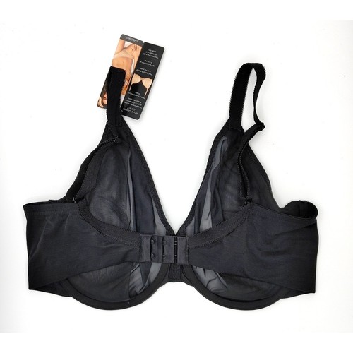 Gossard 6271 Glossies Sheer Mesh Underwire Full Cup Bra US36H Black New - Bild 5 von 8