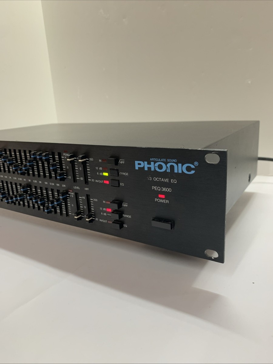 Phonic PEQ 3600 1/3 Octave Graphic Eqalizer, Used TESTED | eBay