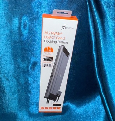 J5Create JCD552 M.2 NVMe USB-C Gen 2 Docking Station - 4K HDMI