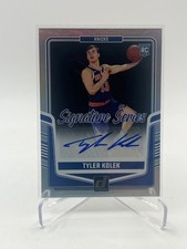 2024-25 DONRUSS TYLER KOLEK RC AUTO SIGNATURE SERIES #SS-TKK KNICKS