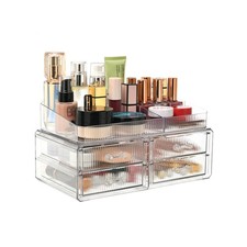 ZHIAI stackable storage drawer, transparent cosmetics storage box, cosmetics ...