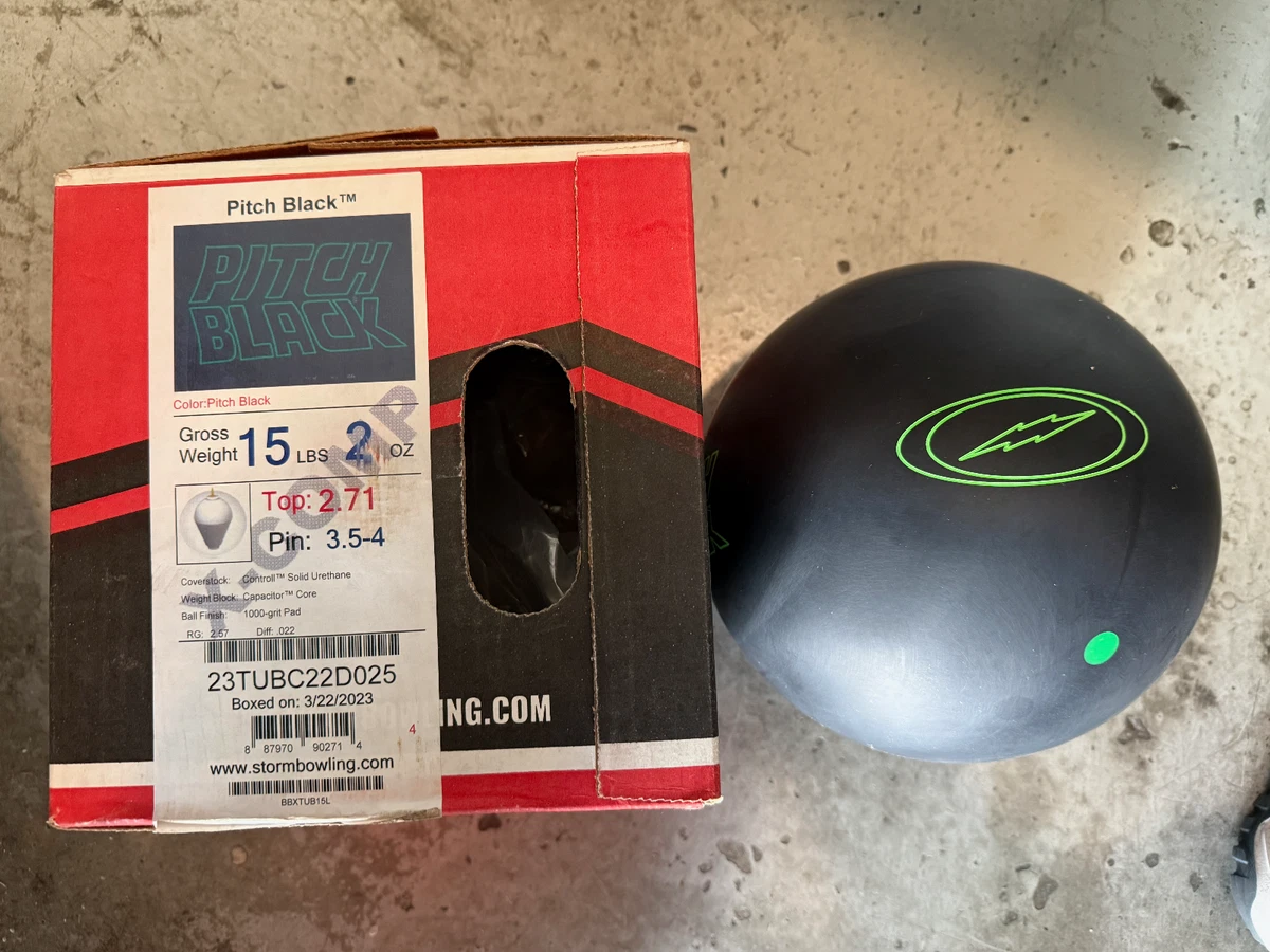 ストームPITCH BLACKウレタン15p3oz (3ゲームused AAA) Storm Urethane 15 lb Item Weight Bowling Balls for sale | eBay