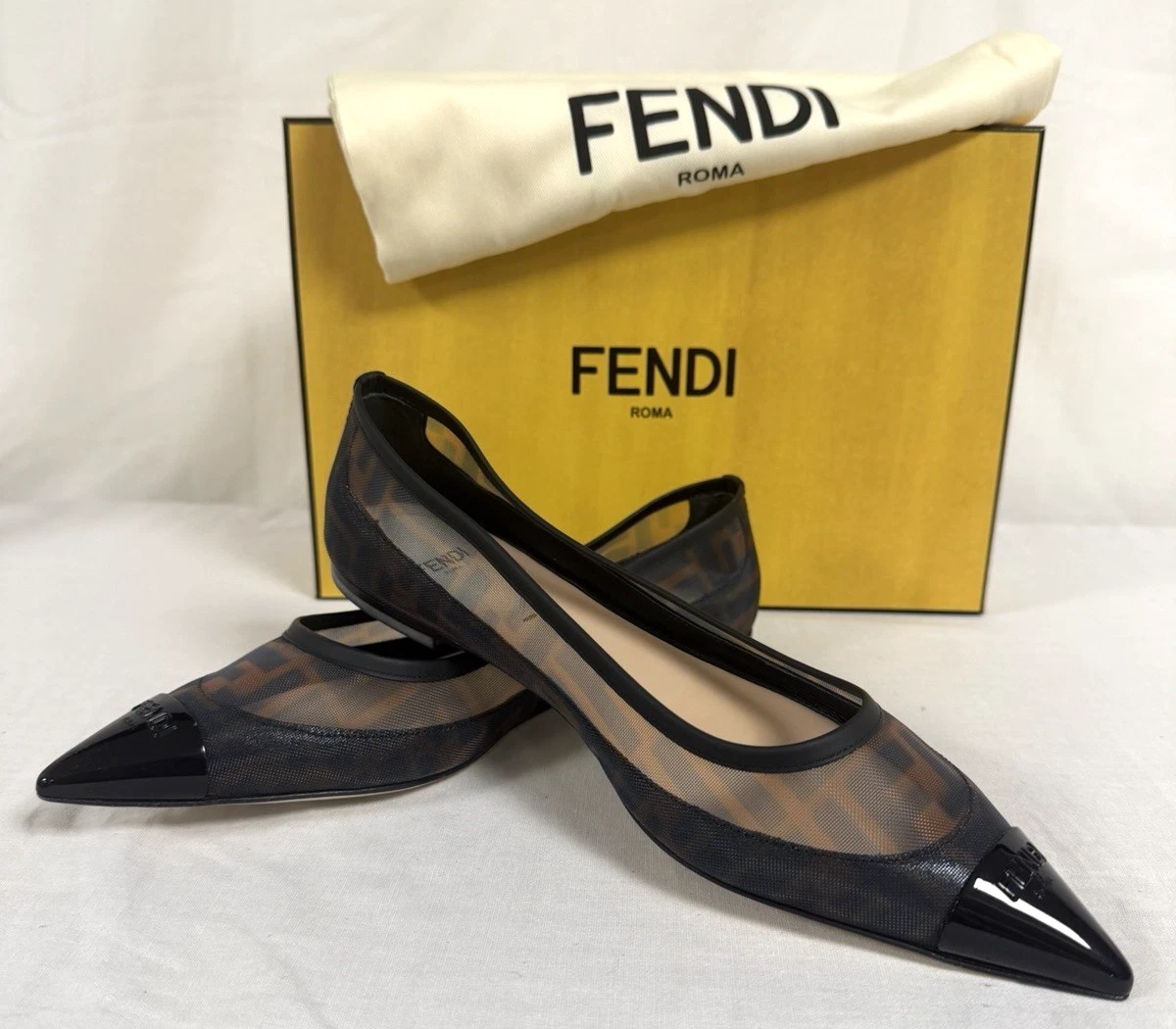 【FENDI】 フェンディ フラットシューズ 38 Fendi Women's Ballet Flats for sale | eBay