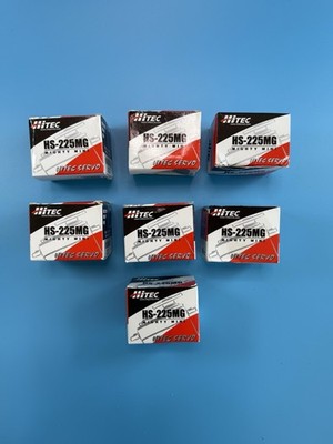 Hitec HS-225MG Mighty Mini Servo 7-PACK With Accessories.