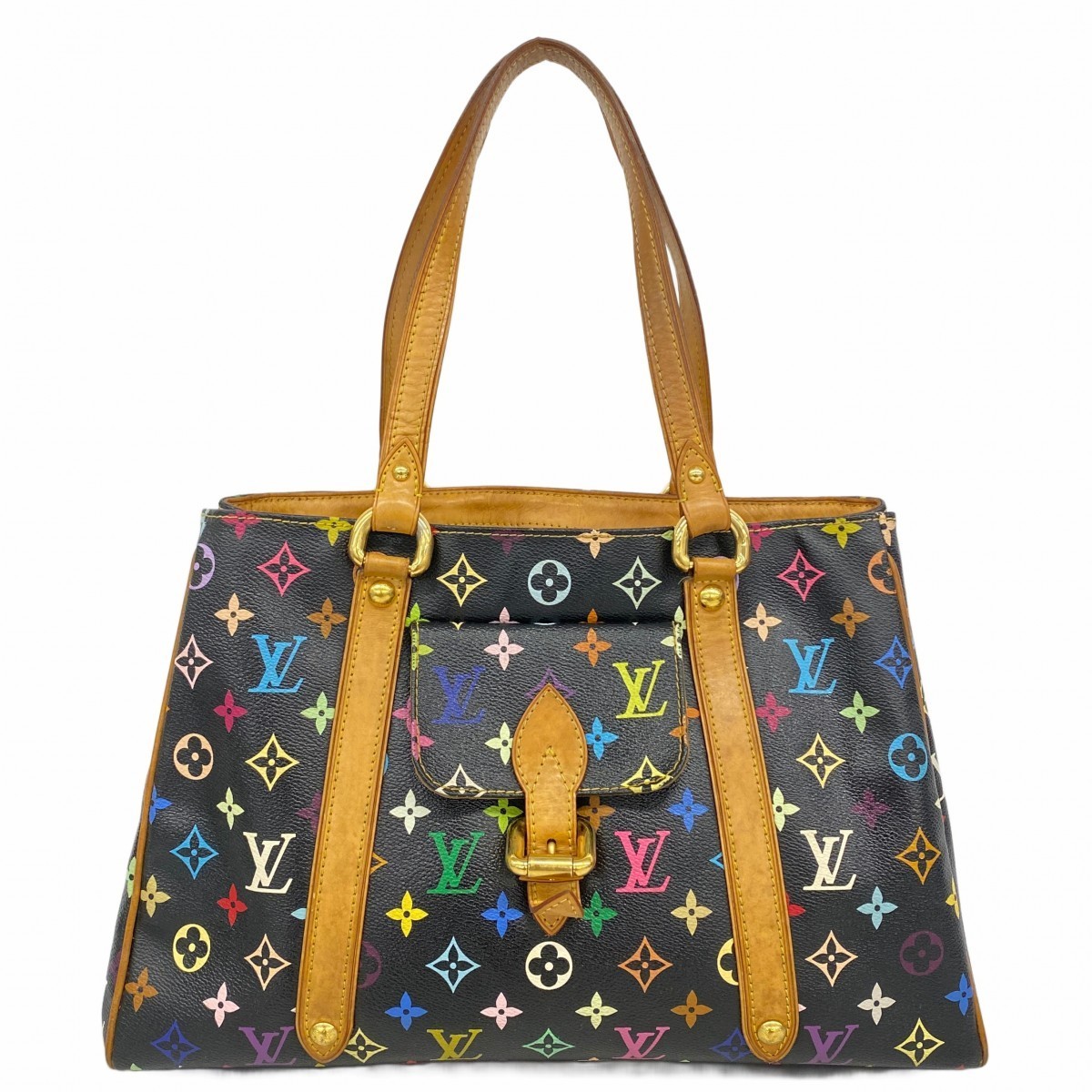 6Ae5114-K Louis Vuitton Tote Bag Multicolor Aurelia Mm M40095 Noir Used Ladies