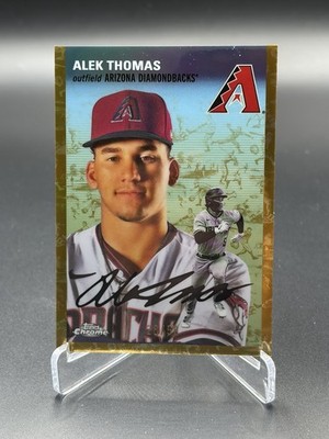 2023 Topps Chrome Platinum Anniversary Gold Refractor /50 Alek Thomas #193