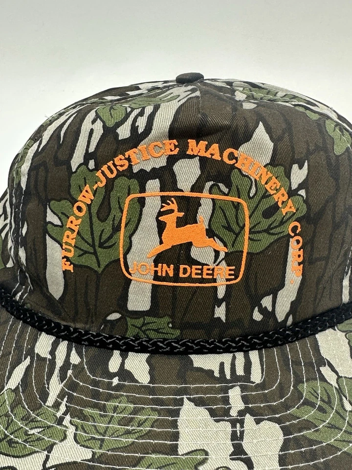 Vintage K Products USA John Deere Duck Camo Hat Patch Snapback Amazing Cond! - Image 2 of 4