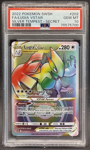 Lugia VSTAR Secret Rare 202/195 PSA 10 GEM MINT Pokemon Card SWSH Silver Tempest