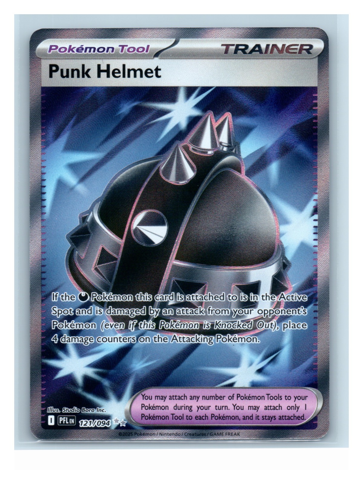 Punk Helmet - Holo 121/094 Ultra Rare ME02: Phantasmal Flames NM