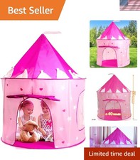 Portable Kids Princess Castle Tent - Foldable  Ideal for Indoor/Outdoor Play