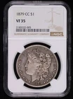 1879 CC Morgan Silver Dollar NGC VF-35