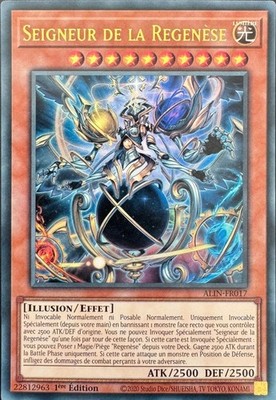 Yu Gi Oh! Regenese Deck spielbereit auf Französisch